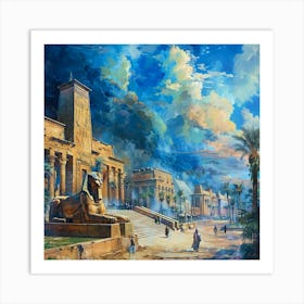 Egyptian City 1 Art Print