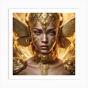 Golden Fairy Art Print