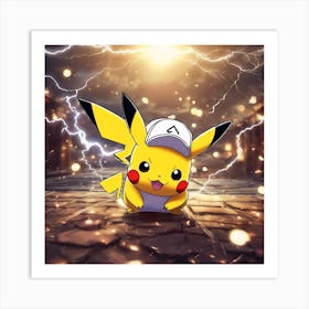 Pokemon Pikachu 8 Art Print