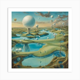 Fantastical Golf High Tide Art Print