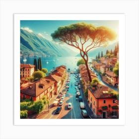 Lake Como Art Print