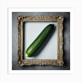 Cucumber In Frame Art Print