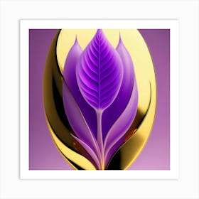 Purple Flower Art Print