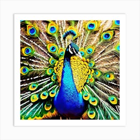 Pride of peacocks 1 Art Print