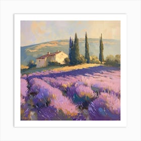 Lavender Field 4 Art Print