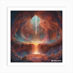 Crystal cave Art Print