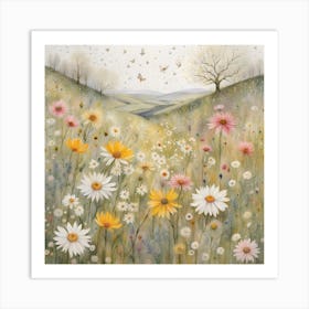 Daisy Meadow Art Print