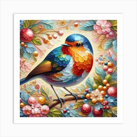 Bird Robin 4 Art Print