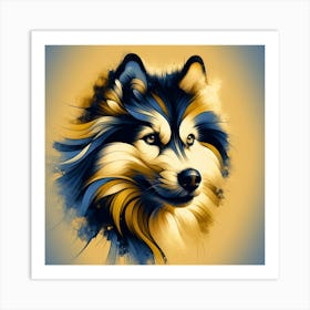 Siberian Husky 02 Art Print