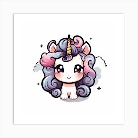 Cute Unicorn 127 Art Print