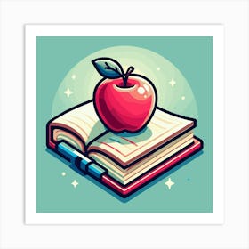 Books Design Collection Cartoon Reading Book Book Collection (24) Art Print