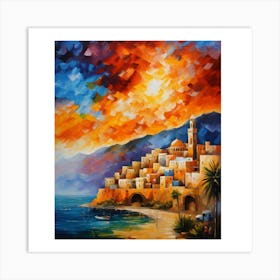 Sunset In The City Art Print