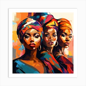 Three African Women 21 Art Print
