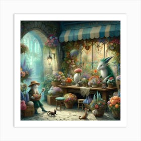 Flower Shop 1 Art Print