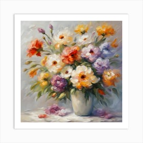 Flowers In A Vase 23 Art Print