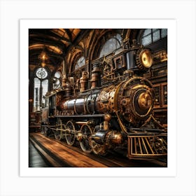 Steam Train Art Print