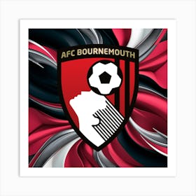 A.F.C. Bournemouth Logo Wall Arts 15 Art Print