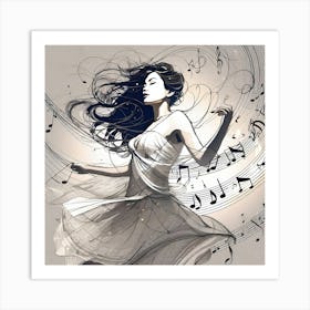 Music Notes Art Print