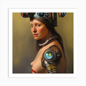 Robot Girl 5 Art Print