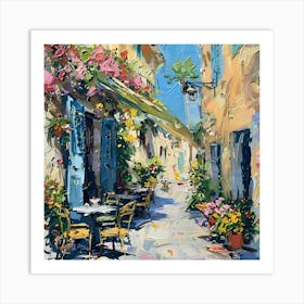 Cafe On The Street Art Print