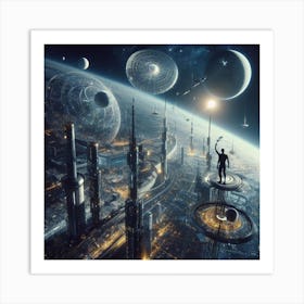 Futuristic Cityscape 66 Art Print