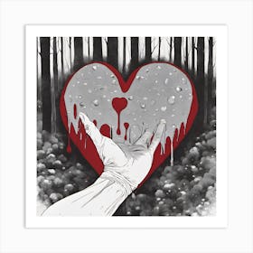 Bloody Heart Art Print