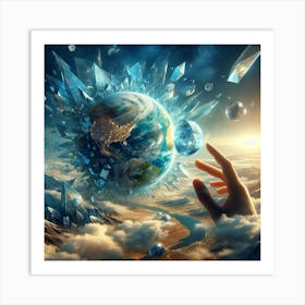 Earth In Space 26 Art Print