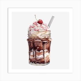 Ice Cream Sundae 15 Art Print