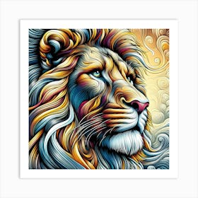 Creative Wild Animal Representation 122 Art Print