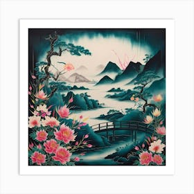 Asian Landscape Painting 5 Art Print