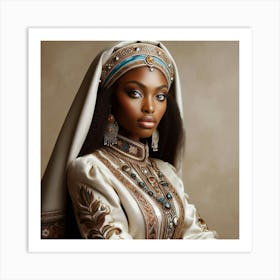 Beautiful African Woman 3 Art Print