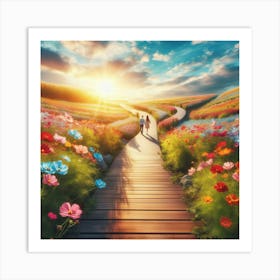 Flower Garden 1 Art Print