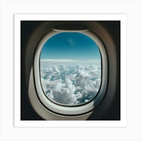 Airplane Window View 1 Art Print