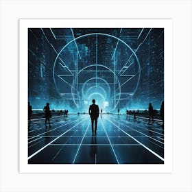 Futuristic Cityscape 4 Art Print