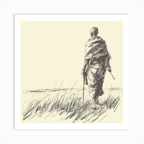 A Masai Mara In Kenya Hand Drawn Sketch Illustra 1720350376 3 Art Print