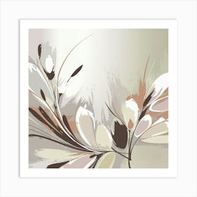 Abstract Floral Painting 4 Art Print