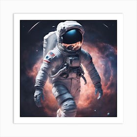 Astronaut In Space 1 Art Print