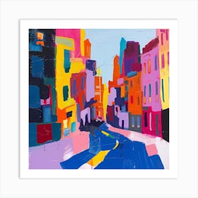 Abstract Travel Collection Dublin Ireland 1 Art Print