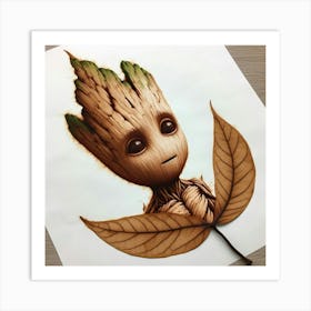 Guardians Of The Galaxy Groot 5 Art Print