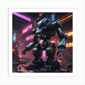 Futuristic Robot 4 Art Print