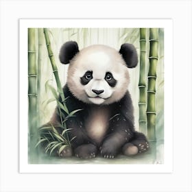 baby panda Art Print