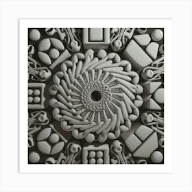 3d Printed Wall Art Art Print