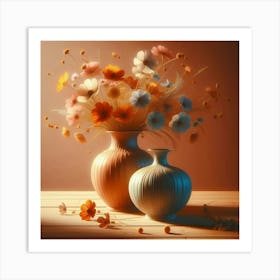 Flowers In Vases 1 Art Print