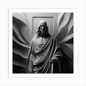 Jesus Sculpture Art Print