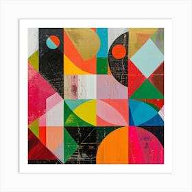 Colorful Geometric Abstraction 0 Art Print