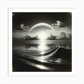 'Sunrise Over The Ocean' 1 Art Print