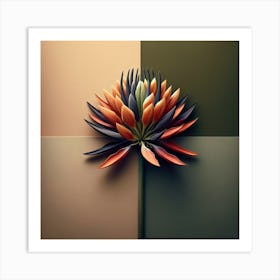 Abstract Flower 20 Art Print