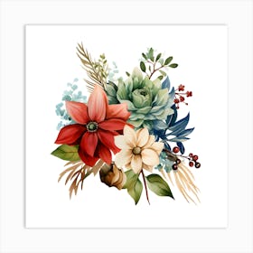 Holiday Bloom Art Print