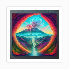 Volcano Art Print