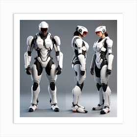 Futuristic Humanoid 2 Art Print